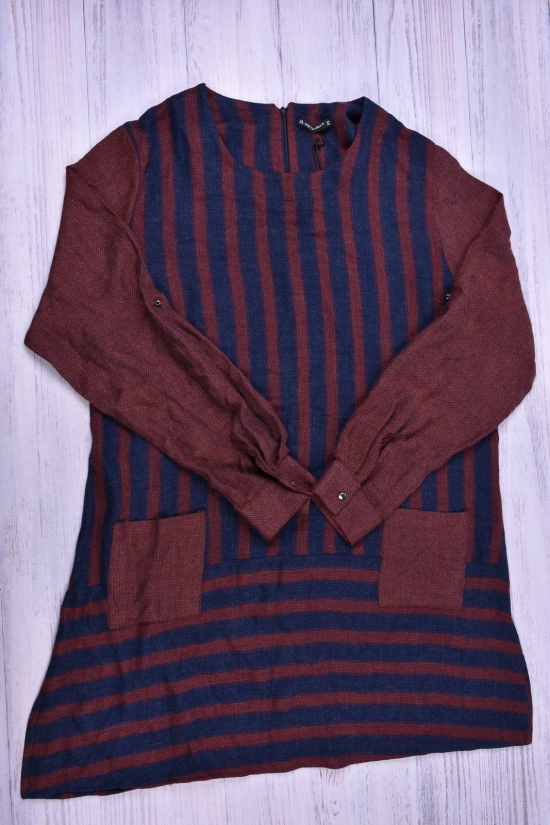 Платье-туника женская (цв.терракотовый) с подвеской Metpoint Размер в наличии : 50 арт.20002