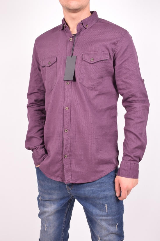 Рубашка мужская котоновая (цв.сиреневый) TRICKO Размер в наличии : 44 арт.9GM-PM-P-0013