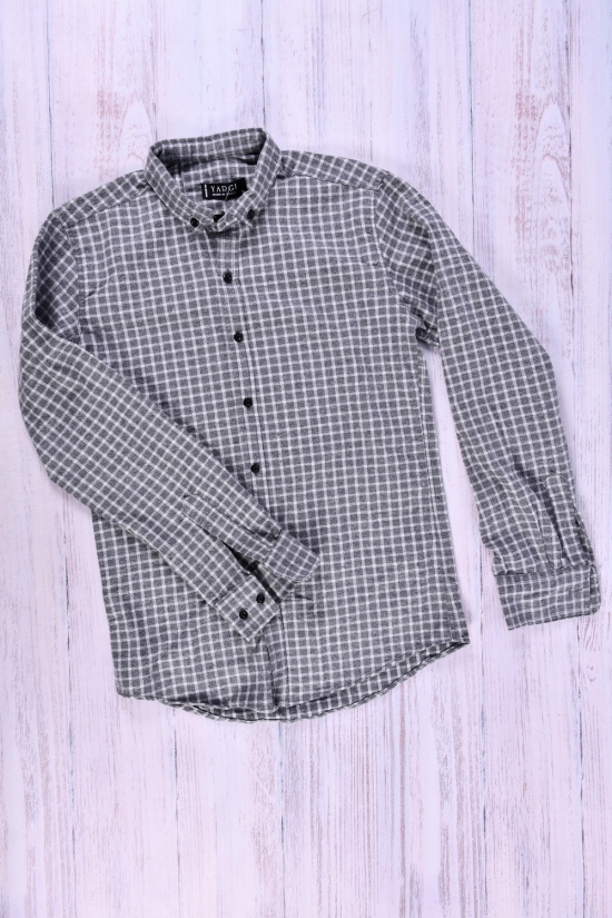 Рубашка мужская  байковая (цв.серый) YARGI Размер в наличии : 38 арт.5.1