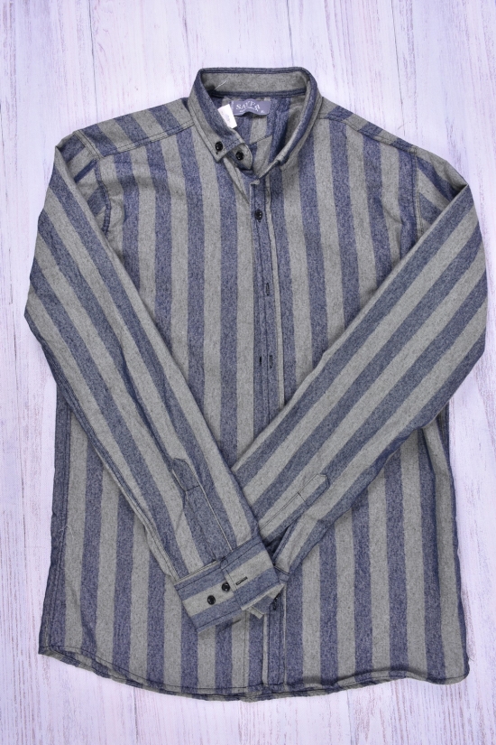 Рубашка мужская  (цв.синий/оливковый) YARGI Размеры в наличии : 40, 42, 44 арт.16.2