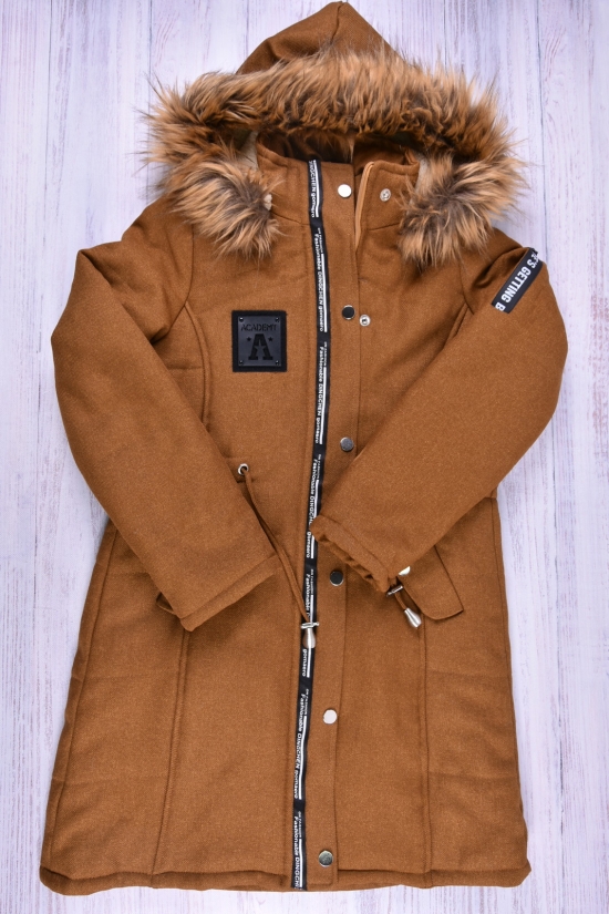 Куртка парку жіноча (кол. Коричневий) демісезонний GREMONA Розмір в наявності : 42 арт.3375