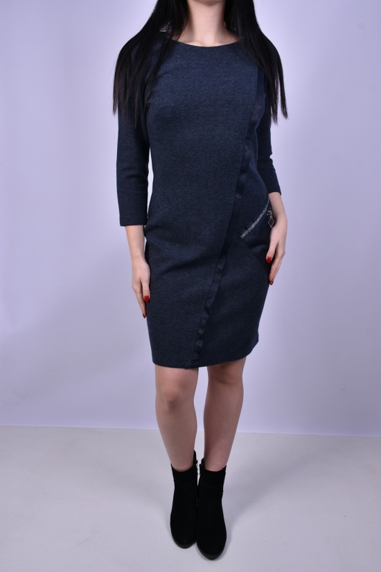 Сукня жіноча (кол. Т. Синій) трикотажне DShi Розміри в наявності : 38, 42 арт.033-8227