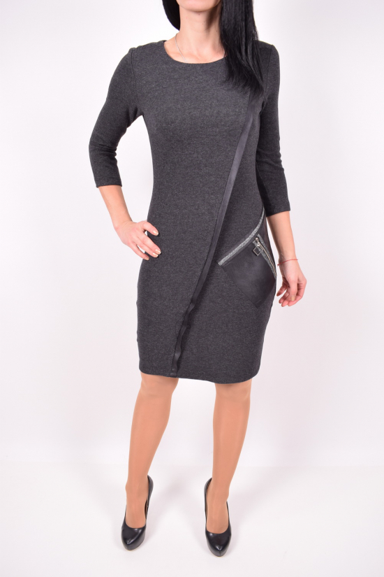 Платье женское (цв.черный) трикотажное  DShi Размеры в наличии : 38, 40, 42 арт.033-8227