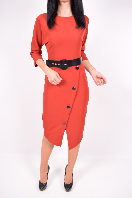 Платье женское с бижутерией (цв.терракотовый) ONCU Размер в наличии : 40 арт.016-6232