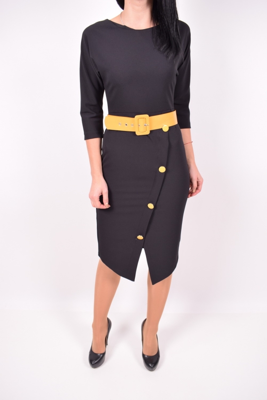 Платье женское с поясом (цв.черный) ONCU Размер в наличии : 40 арт.016-6232