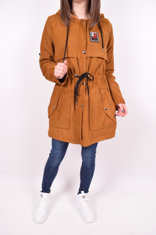 Куртка жіноча тканинна (кол. Т. Коричневий) демісезонний HISSET Розміри в наявності : 46, 48 арт.C695