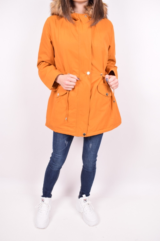Куртка жіноча (кол. Гірчичний) демісезонний HISSET Розміри в наявності : 38, 40 арт.1018