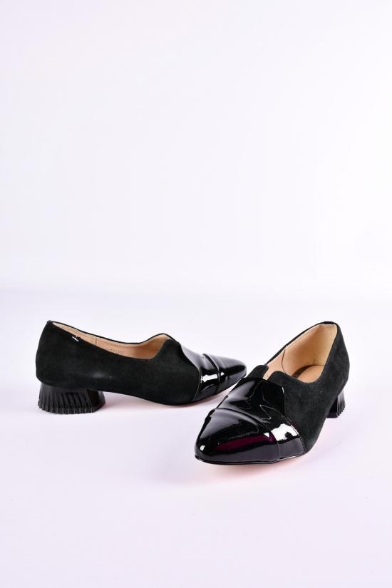 Туфлі жіночі з натуральної замші (кол. Чорний) MARANTA Розмір в наявності : 36 арт.405