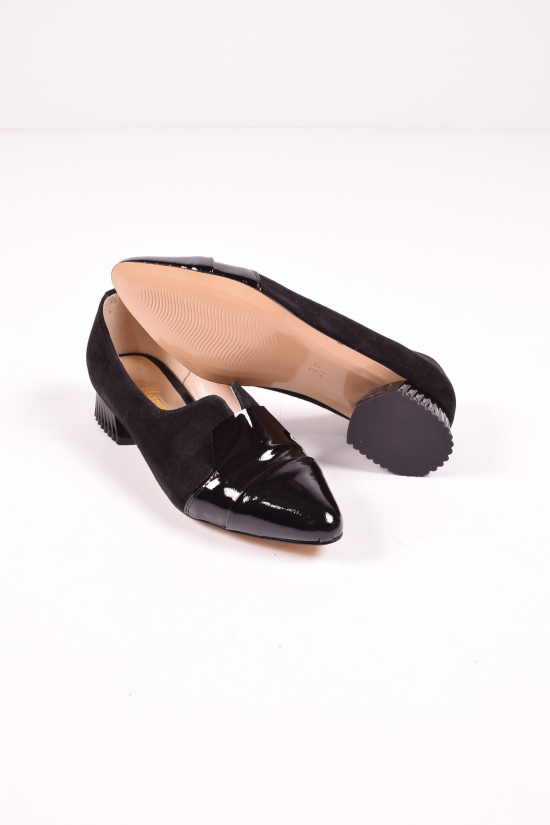 Туфли женские из натуральной замши (цв.черный) MARANTA Размер в наличии : 36 арт.405