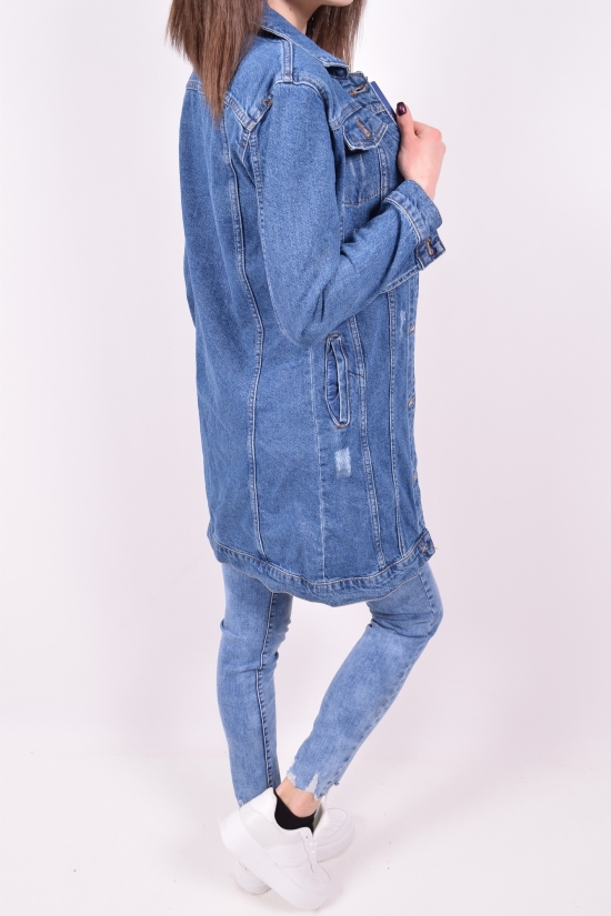 Піджак джинсовий жіночий (кол. Синій) HKG Розміри в наявності : 40, 42 арт.2383