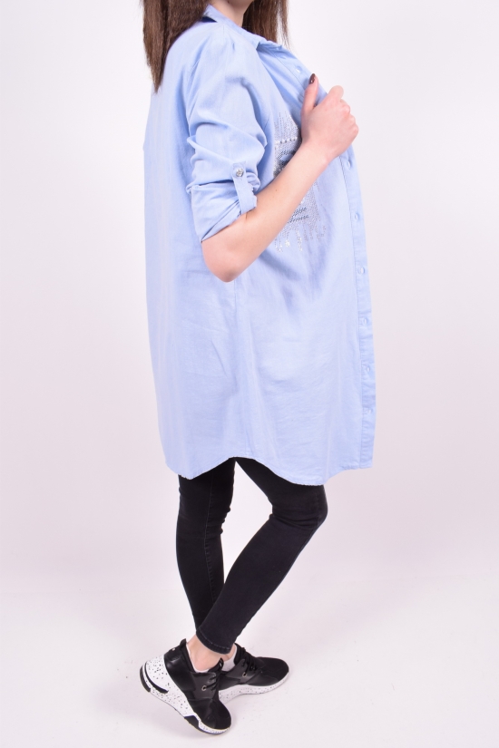 Рубашка-туника женская (цв.голубой) Madoy Размер в наличии : 46 арт.5063