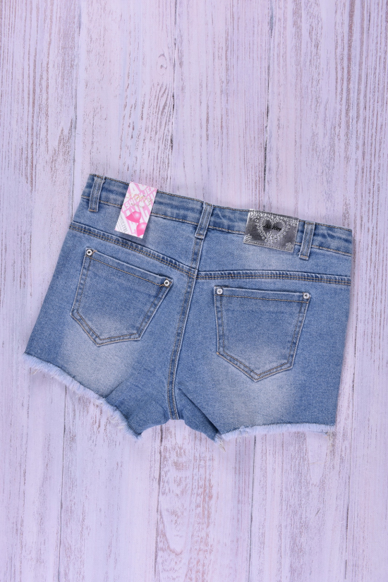 Шорты джинсовые для девочки стрейчевые Рост в наличии : 140, 152 арт.H-2202
