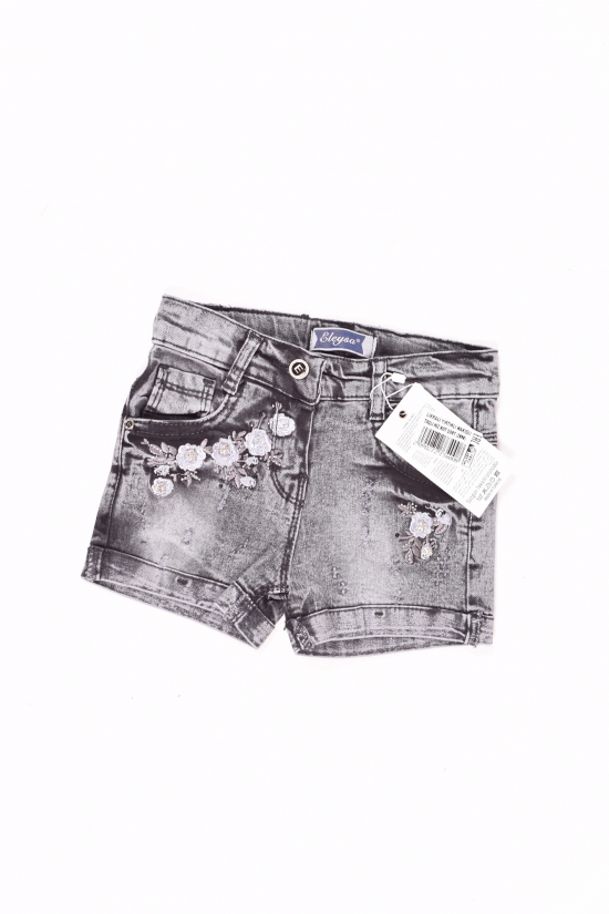 Шорты джинсовые для девочки стрейчевые ELEYSA Рост в наличии : 110, 116 арт.305570