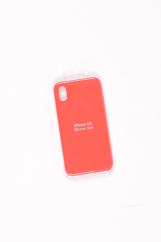 Силіконовий чохол iPhone Xr (внутрішня обробка - мікрофібра) Red-22 арт.iPhone Xr