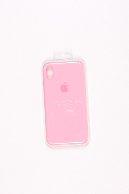 Силиконовый чехол iPhone Xs Max (внутренняя отделка - микрофибра) Pink-13 арт.iPhone Xs Max