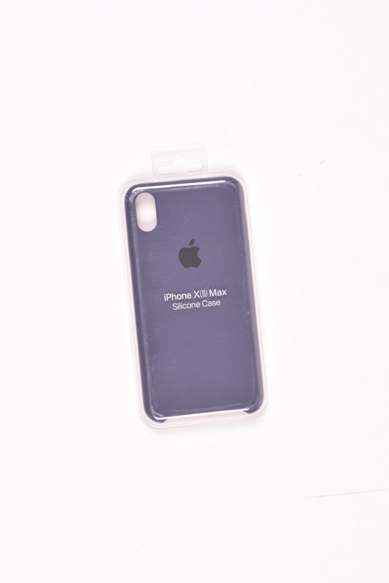 Силиконовый чехол iPhone Xs Max (внутренняя отделка - микрофибра) Midnt Blue-19 арт.iPhone Xs Max