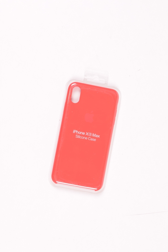 Силиконовый чехол iPhone Xs Max (внутренняя отделка - микрофибра) Red-22 арт.iPhone Xs Max