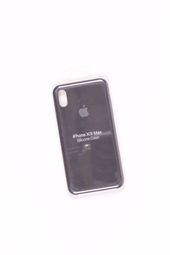 Силиконовый чехол iPhone Xs Max (внутренняя отделка - микрофибра) Black-1 арт.iPhone Xs Max