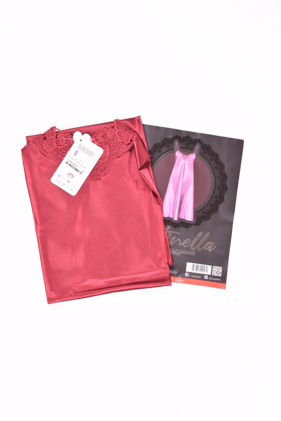 Ночная рубашка (color bordo) женская атласная Dominant Размеры в наличии : 46, 48, 50 арт.10043