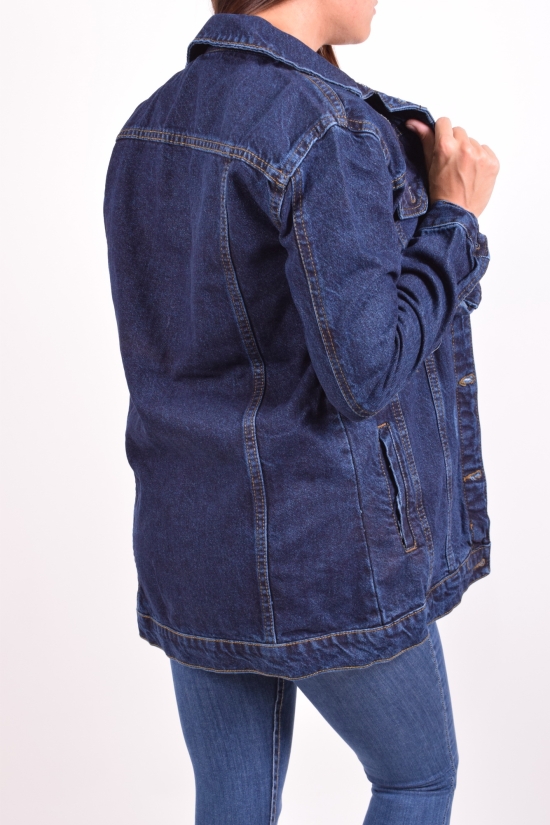 Пиджак джинсовый женский (цв.т/синий) HKG Размеры в наличии : 40, 42, 44 арт.2372