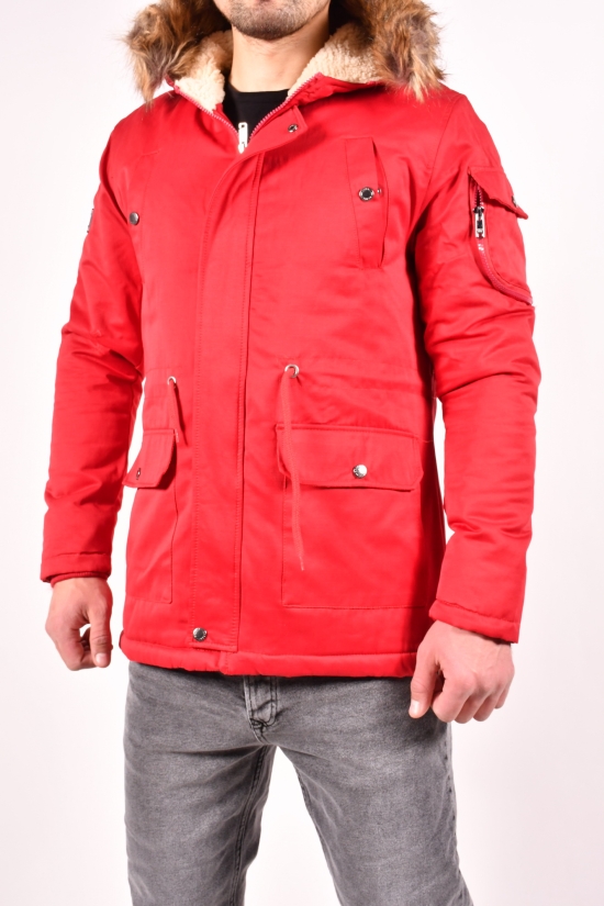 Куртка-парка мужская утеплённая (цв.красный) ZARALI Размер в наличии : 42 арт.08