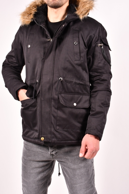 Куртка-парка мужская утеплённая (цв.чёрный) ZARALI Размер в наличии : 42 арт.08