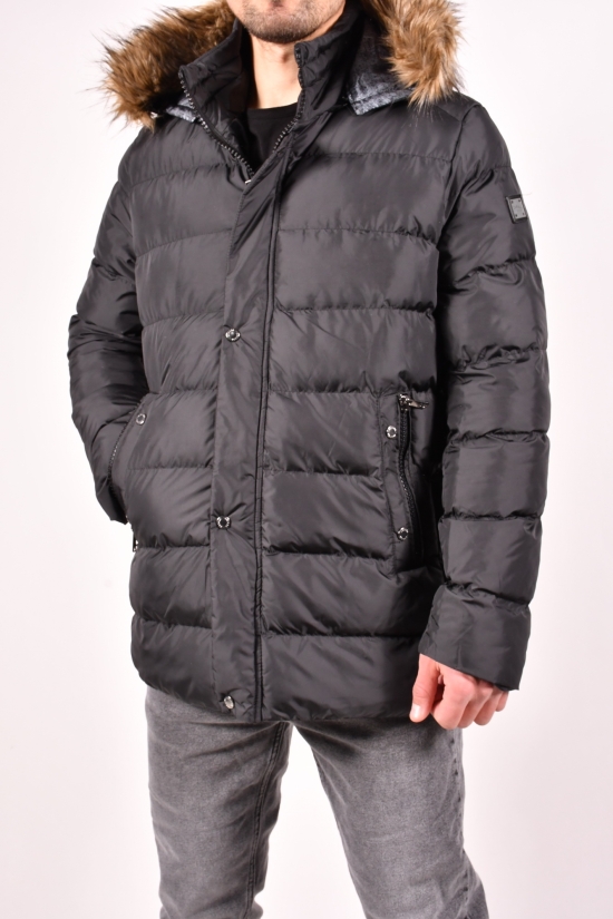 Куртка мужская из плащёвки утеплённая (цв.чёрный) ZARALI Размер в наличии : 46 арт.1621