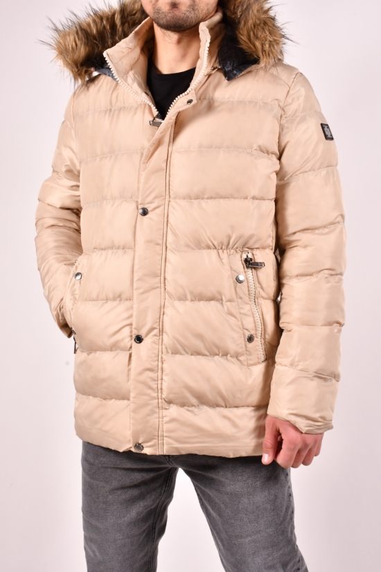 Куртка мужская из плащёвки утеплённая (цв. кремовый) ZARALI Размер в наличии : 42 арт.1621