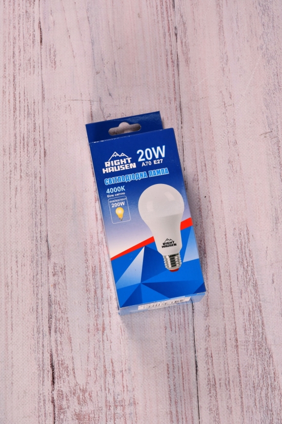 Лампа RIGHT HAUSEN LED (20W E27 4000K A70) арт.HN-251050