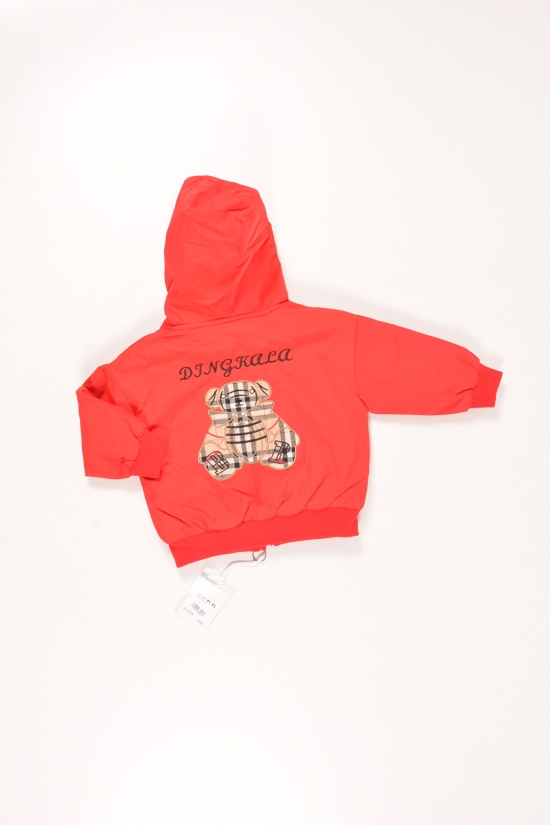 Куртка демісезонна для хлопчика (кол. Червоний) з плащової тканини Об'єм в наявності : 80 арт.HELLO