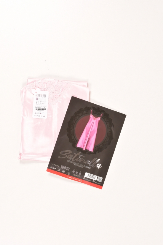Ночная рубашка (цв.св.розовый) женская атласная Dominant Размеры в наличии : 46, 48, 50 арт.10043