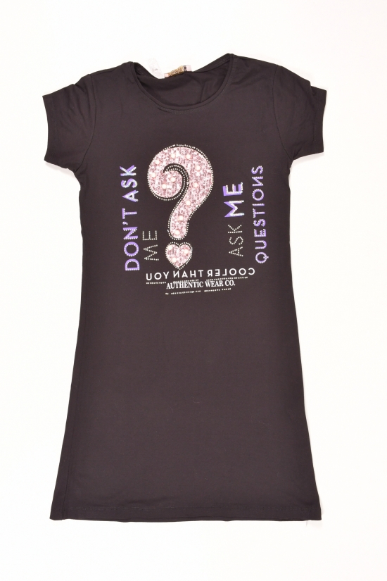 Платье для девочки трикотажное (цв.черный)  WALEX Рост в наличии : 158 арт.5031