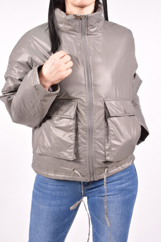 Куртка жіноча (кол. Сірий) демісезонна "SYJ" Розміри в наявності : 44, 48, 50 арт.A775