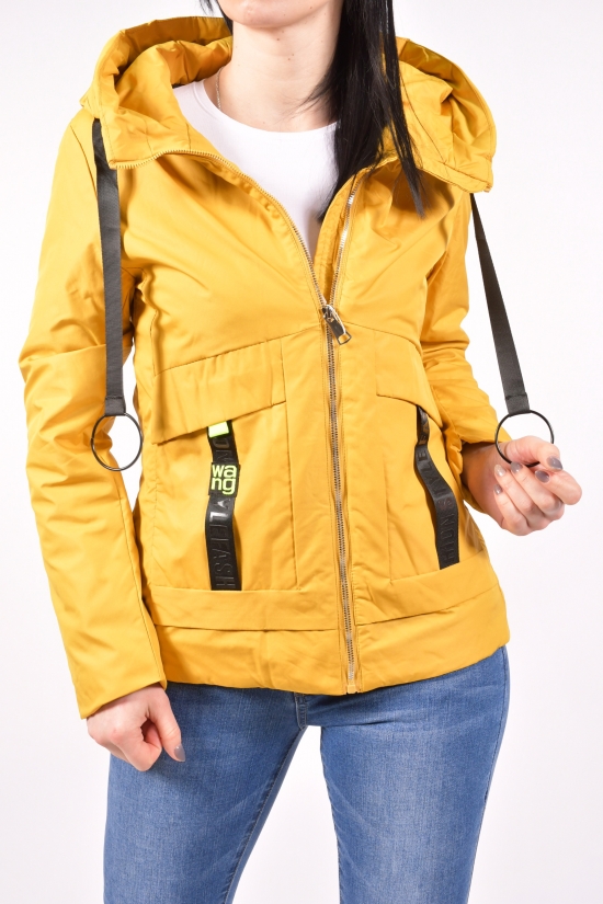 Куртка женская демисезонная (цв.горчичный) Размер в наличии : 46 арт.9077