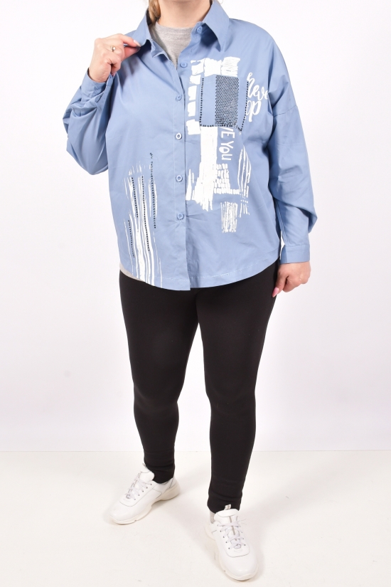Сорочка жіноча (кол. Блакитний) ANGORA Розмір в наявності : 54 арт.3063