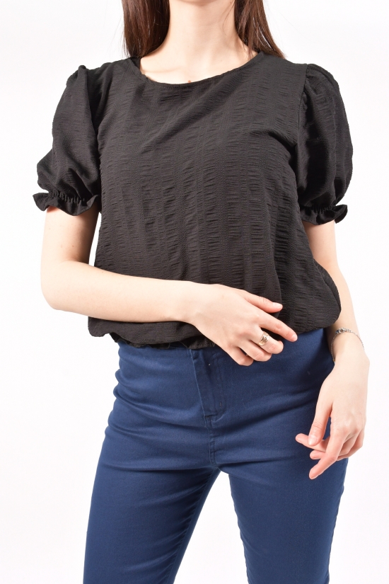 Рубашка женская (цв.черный) HISSET Размеры в наличии : 40, 42 арт.B1534