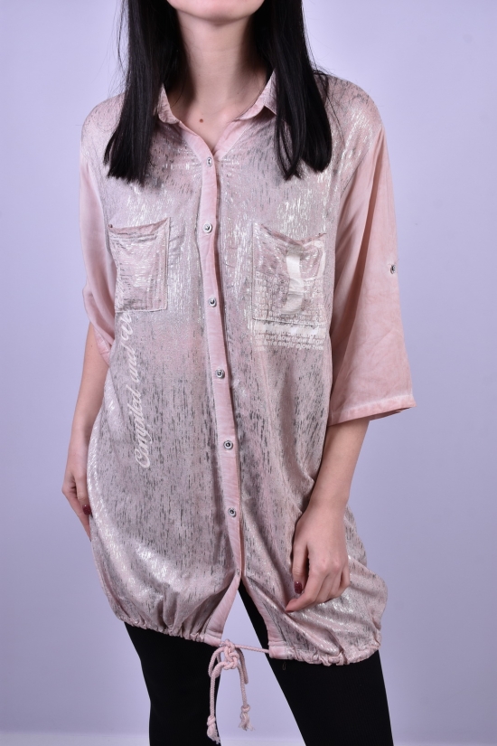 Блуза жіноча (кол. Пудри) "ANGORA" Розмір в наявності : 48 арт.3755