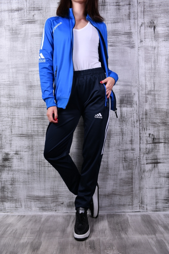 Костюм спортивный женский (цв.т.синий/голубой) Adidas Размер в наличии : 44 арт.D-1292
