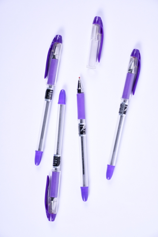 Ручка масляная (цв.фиолетовый) MAXRITER 