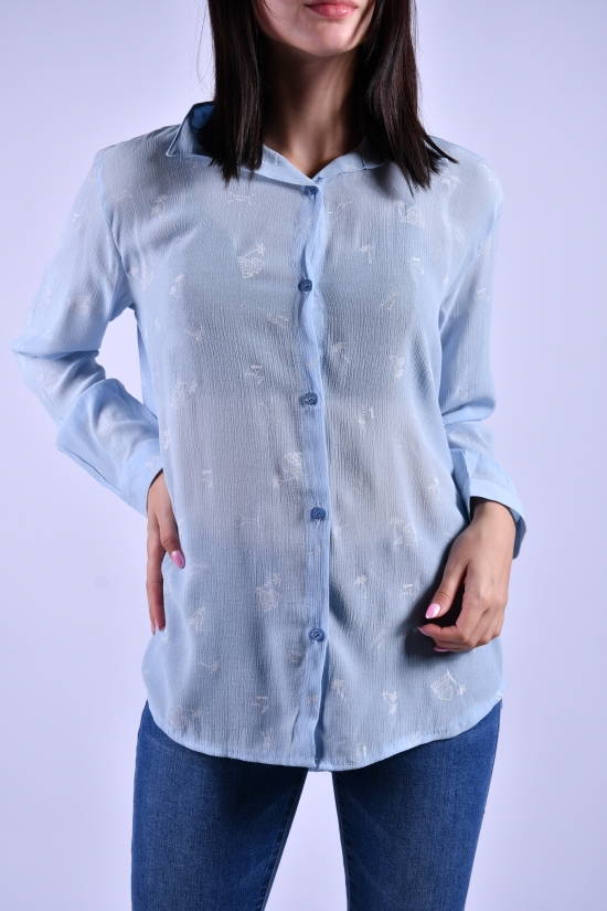 Рубашка женская (цв.голубой) My Linda Размер в наличии : 44 арт.2109