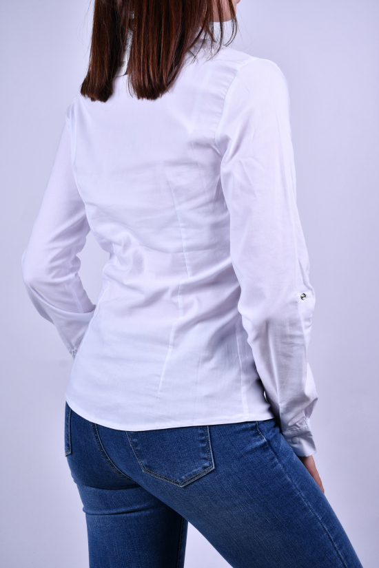 Рубашка женская (цв.белый) стрейчевая "ELLY" Размер в наличии : 40 арт.5492/5