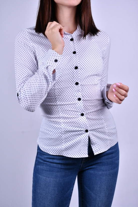 Рубашка женская (цв.белый) стрейчевая "ELLY" Размер в наличии : 42 арт.3360/5