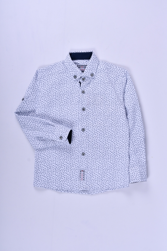 Рубашка для мальчика (цв.белый) RUTTI GARRO Рост в наличии : 116, 122 арт.5-8