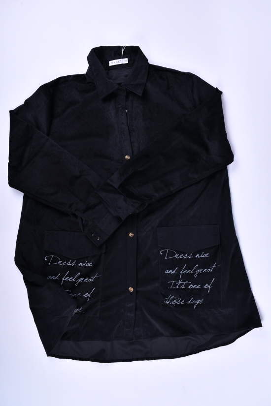 Сорочка жіноча (кол. чорний) BASE Розмір в наявності : 52 арт.A8002C