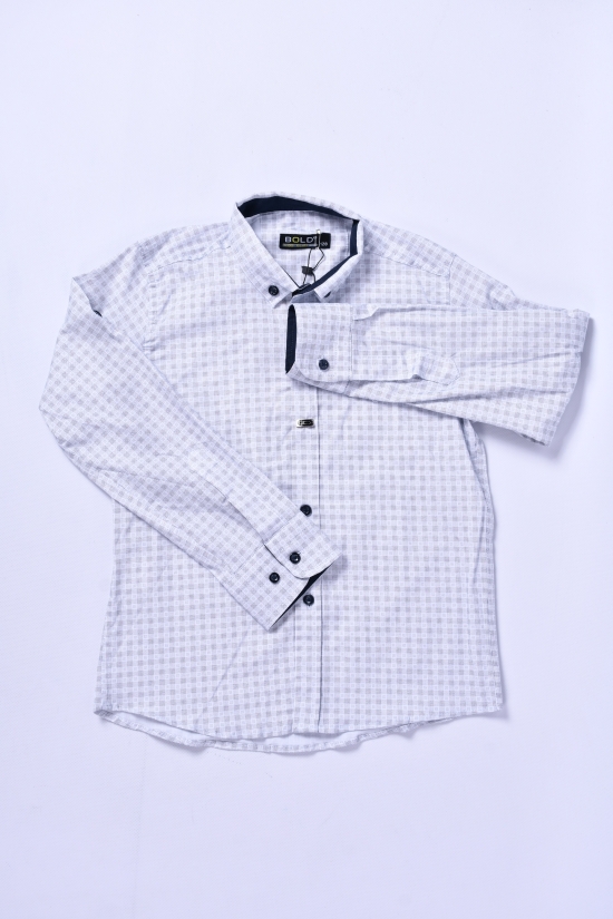 Рубашка для мальчика (цв.св.серый) BOLD Рост в наличии : 110, 116, 122 арт.14752