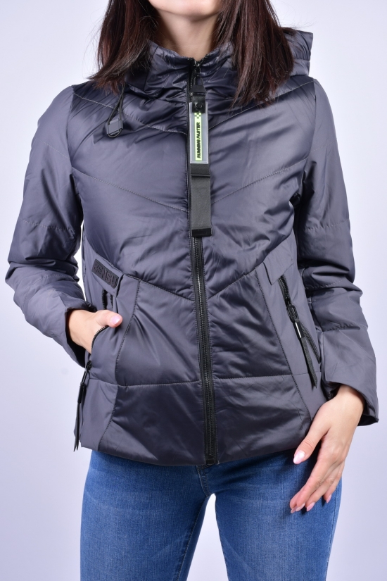 Куртка жіноча демісезонна (кол. Т. Сірий) DS Розмір в наявності : 42 арт.M21025