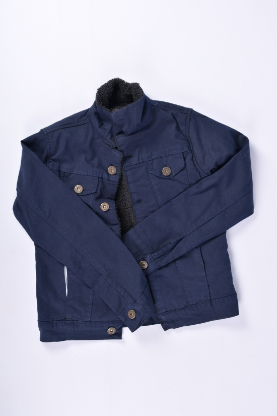 Куртка котоновая для мальчика на меху (цв.т.синий) Рост в наличии : 98, 110 арт.50200-1
