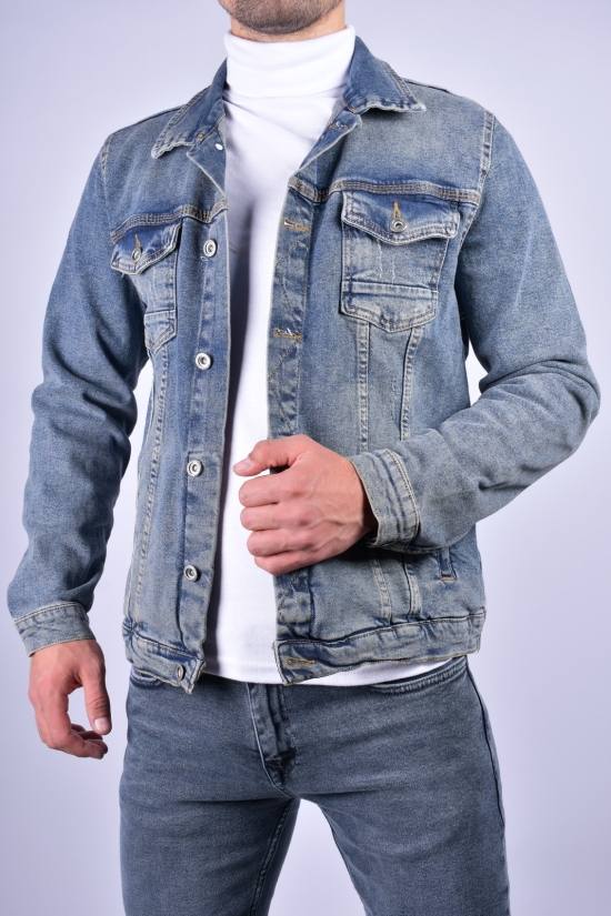 Піджак чоловічий джинсовий зі стрейчем "Blackzi" Розмір в наявності : 44 арт.11002