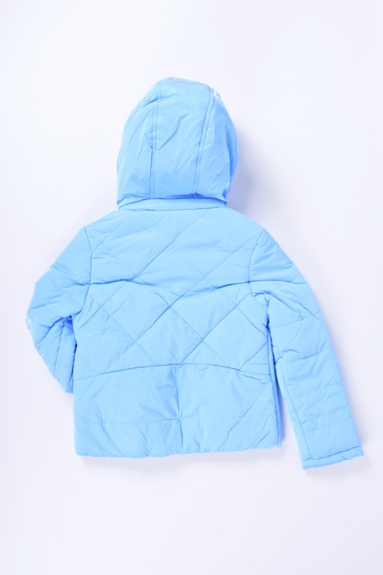 Куртка демисезонная для девочки(цв.голубой) из плащевки Объем в наличии : 110 арт.Даша