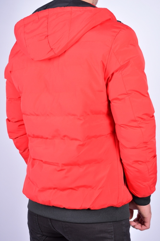 Куртка чоловіча (кол. Червоний / чорний) демісезонна з плащової тканини 2-х стороння MYST Розмір в наявності : 48 арт.33019